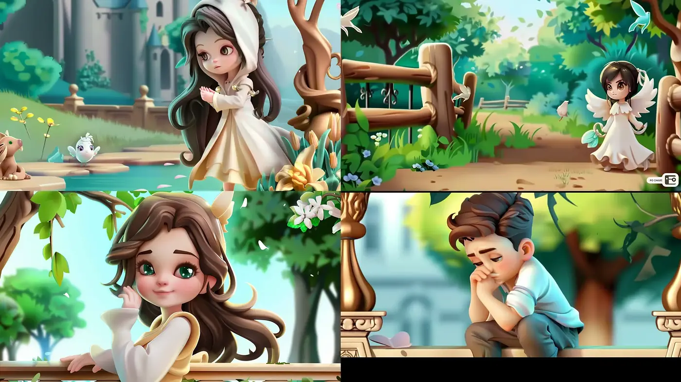 Enchanting Storybook Illustration Style with Pastel Harmony - Midjourney sref style