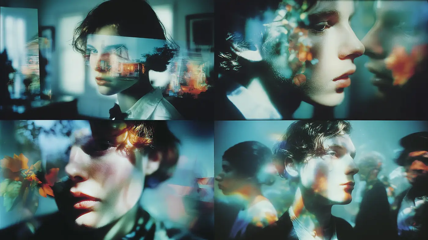 Luminous Portraits with Ethereal Elements and Soft Focus - Midjourney sref style