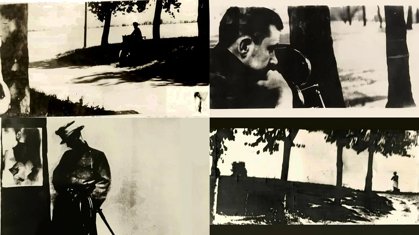 Monochromatic Elegance: Timeless Shadows and Contrasts Capturing Contemplative Moments - Midjourney sref style