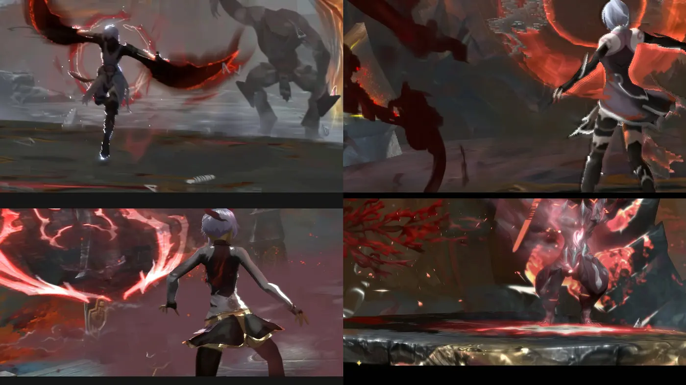 Ethereal Brushwork: An Exploration of Red-Hued Dynamic Fantasy - Midjourney sref style