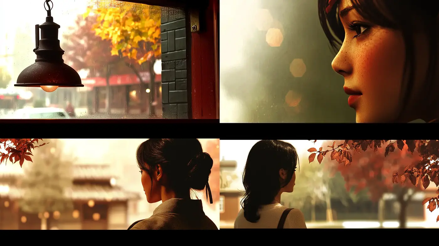 Autumnal Hues of Cinematic Contemplation - Midjourney sref style