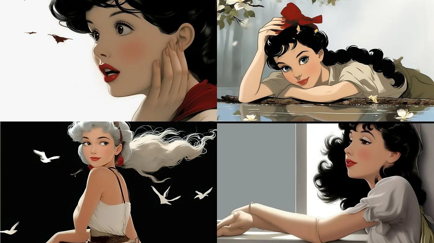 Ethereal Serenity of Animated Grace: A Homage in Muted Tones - Midjourney sref style
