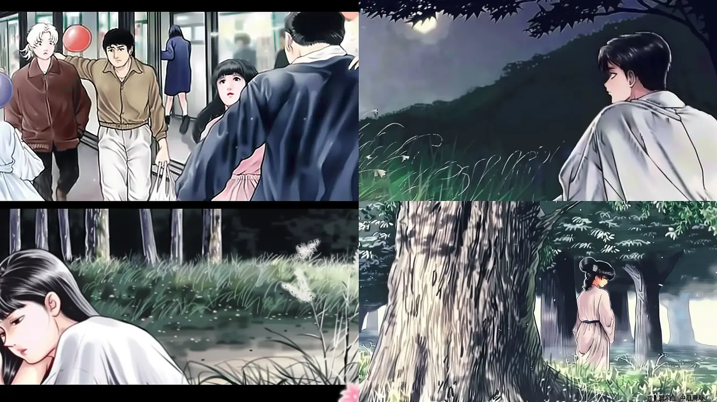 Ethereal Serenity in Anime-Inspired Digital Brushwork - Midjourney sref style