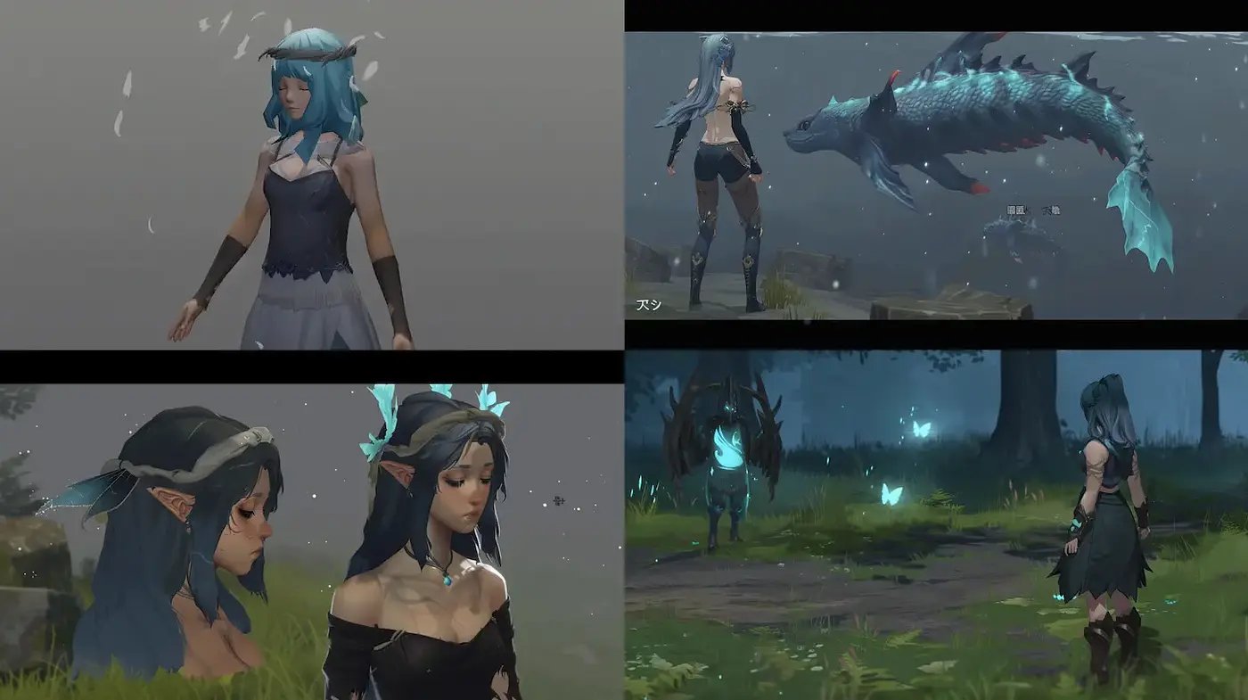 Mystical and Enigmatic Fantasy Artwork with Ethereal Elements - Midjourney sref style