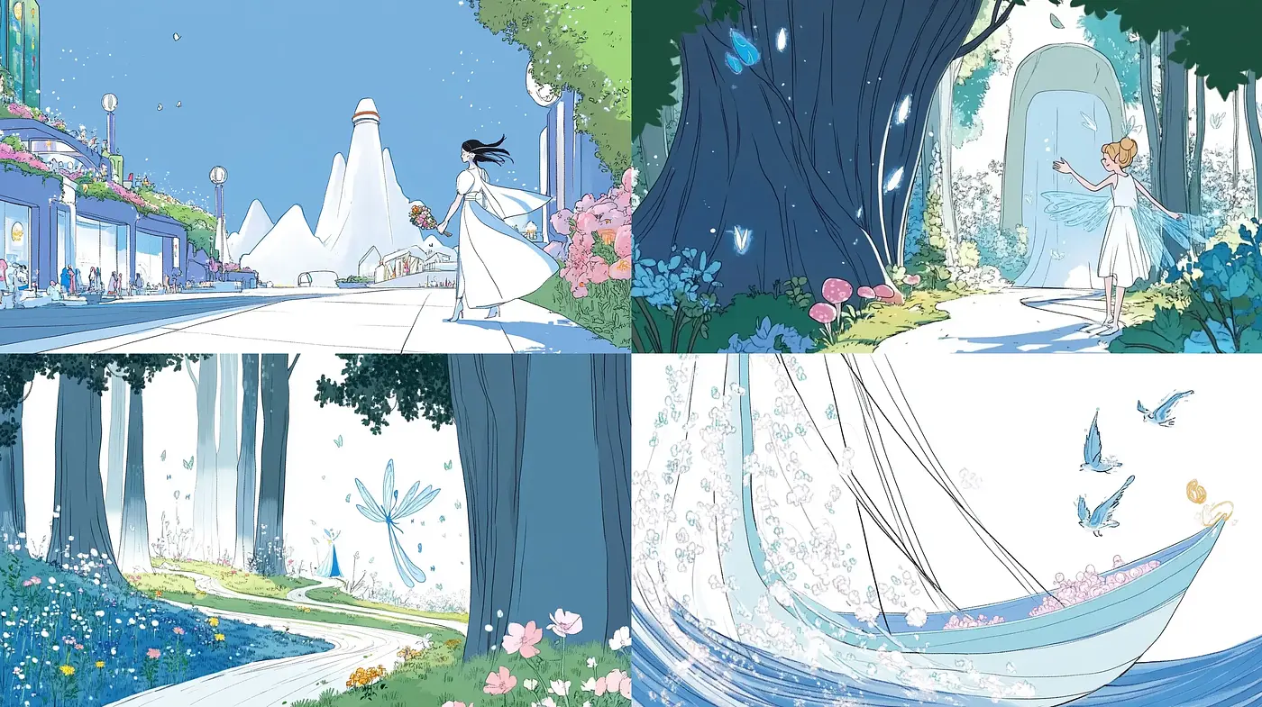 Ethereal Serenity in Pastel Dreamscapes - Midjourney sref style