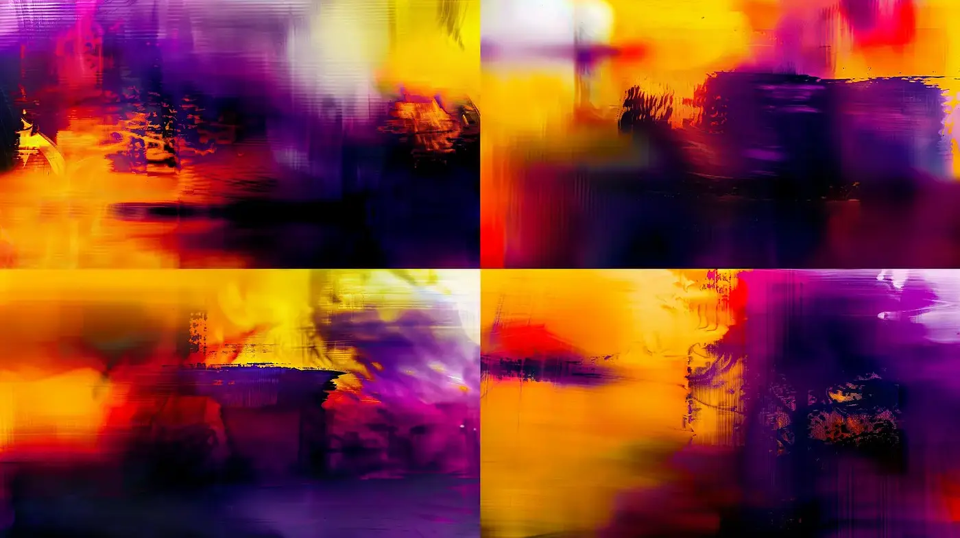 Vibrant Abstract Expressionism with a Dreamlike Aura - Midjourney sref style