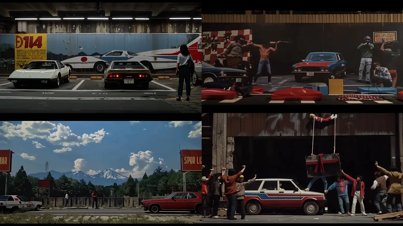 Vintage Cinematic Revival with Dynamic Americana Overtones - Midjourney sref style