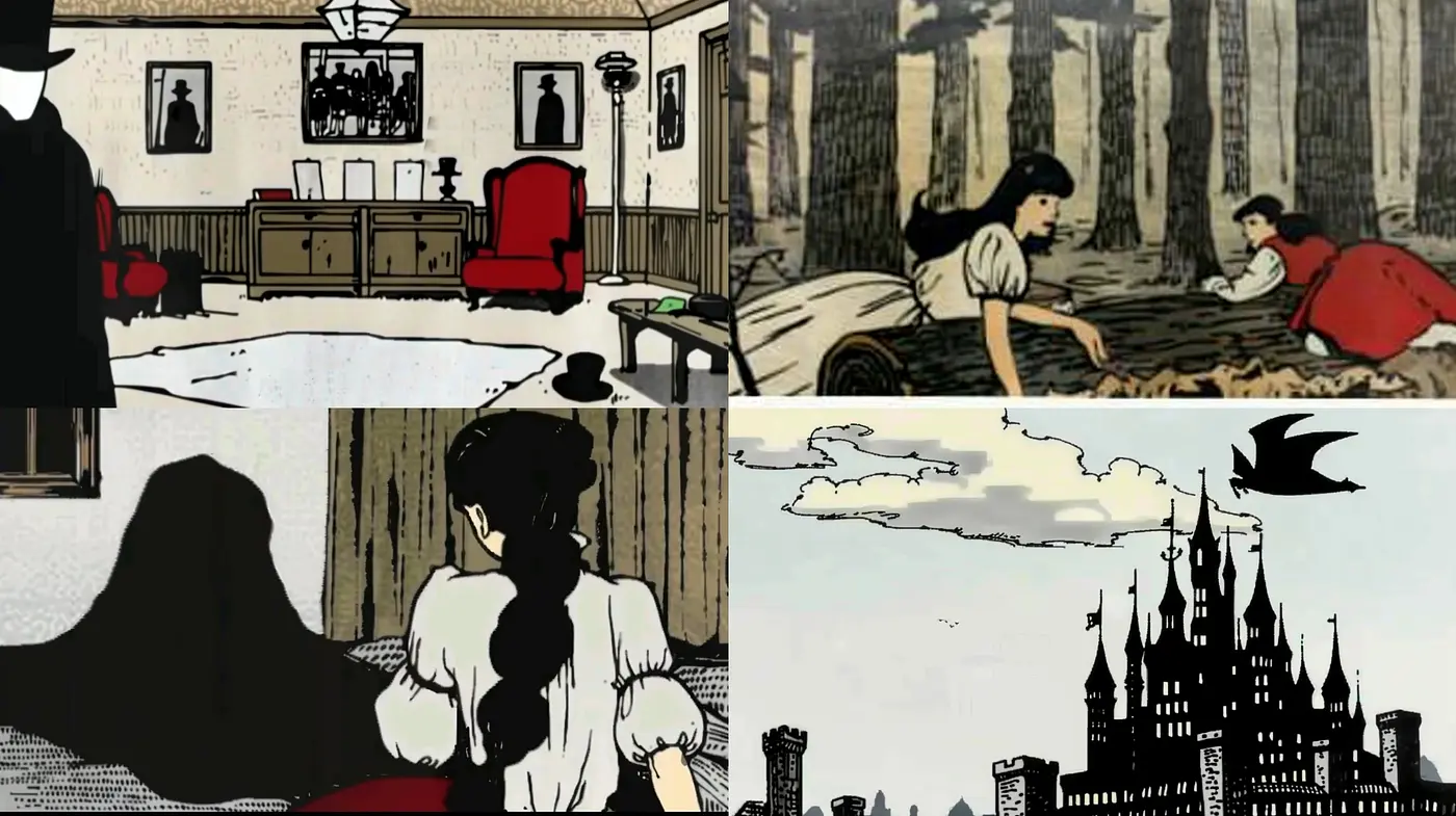 Cross-Era Fusion of Gothic and Graphic Novel Aesthetics - Midjourney sref style
