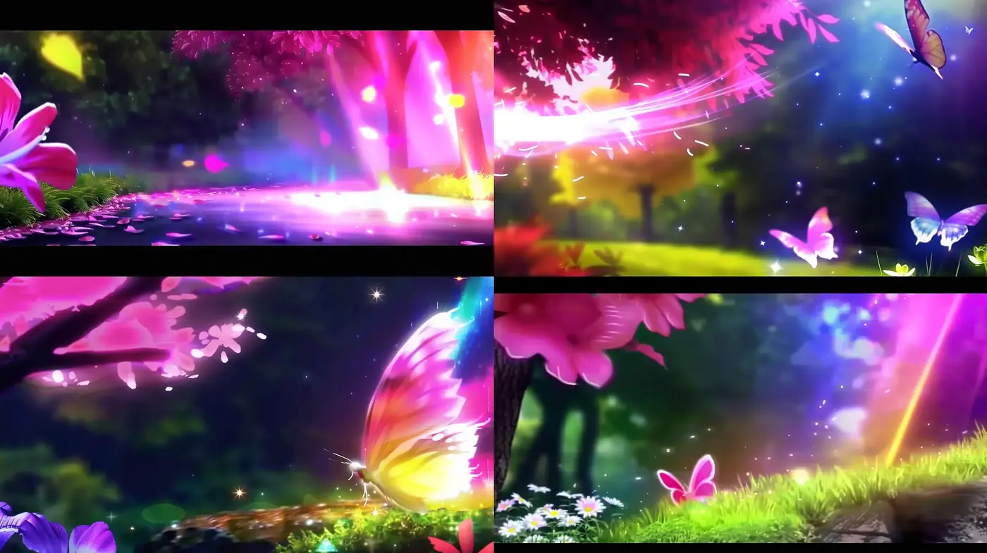 Enchanted Garden Glow: A Fantasy Dreamscape in Luminous Hues - Midjourney sref style