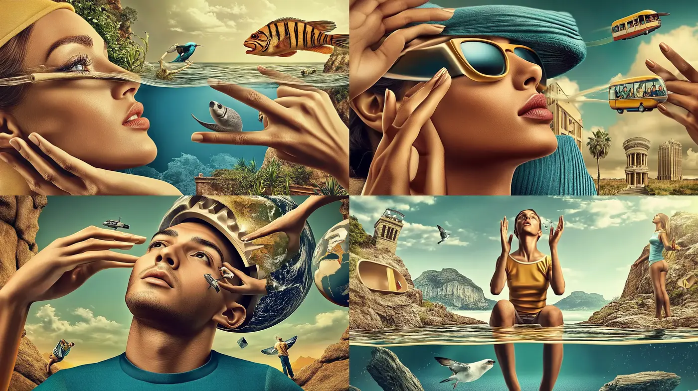 Surreal Dreamscapes with a Touch of Vintage Realism - Midjourney sref style
