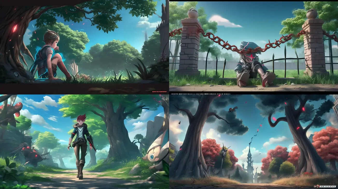 Consistent Elements of Stylized Fantasy Through Diverse Scenes - Midjourney sref style