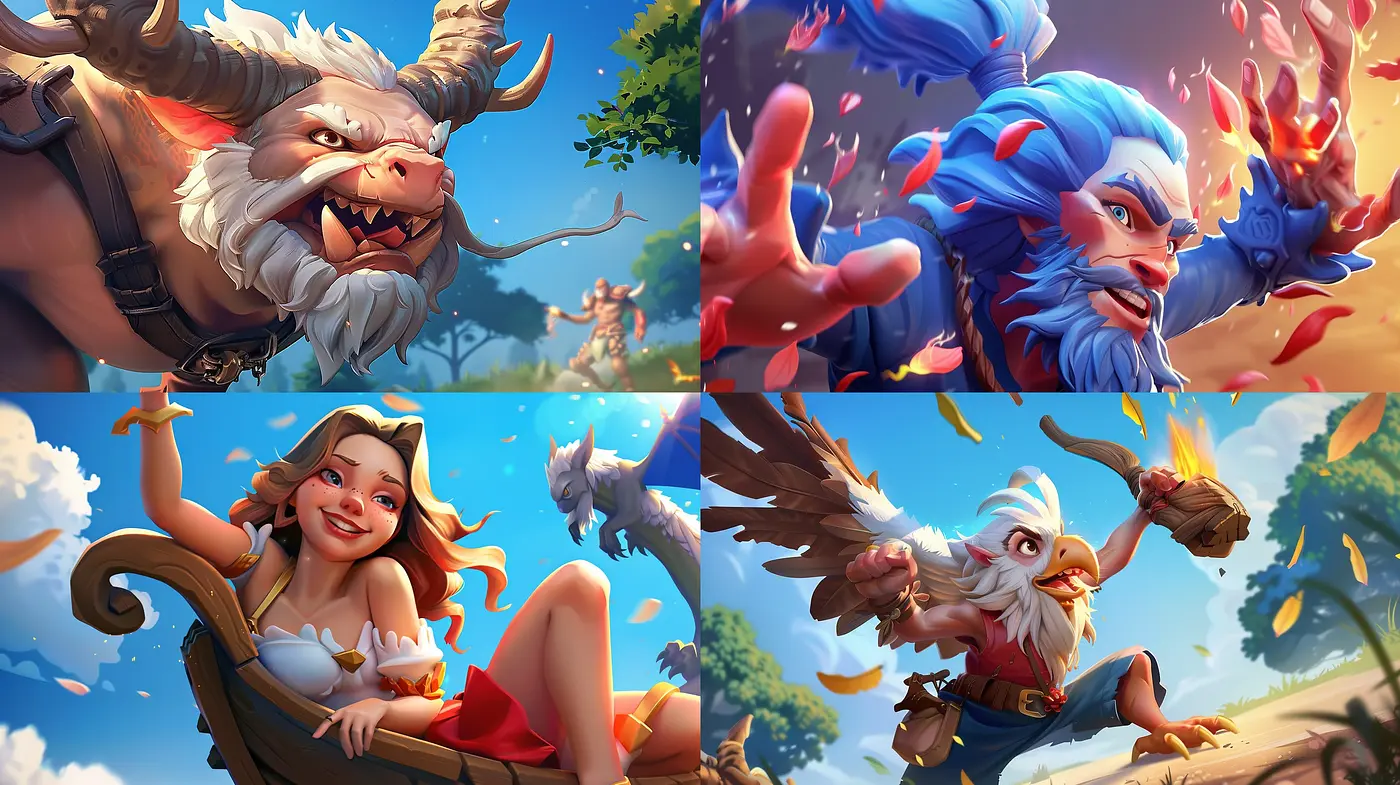 Consistent Stylized Radiance across Mythical Portraits - Midjourney sref style