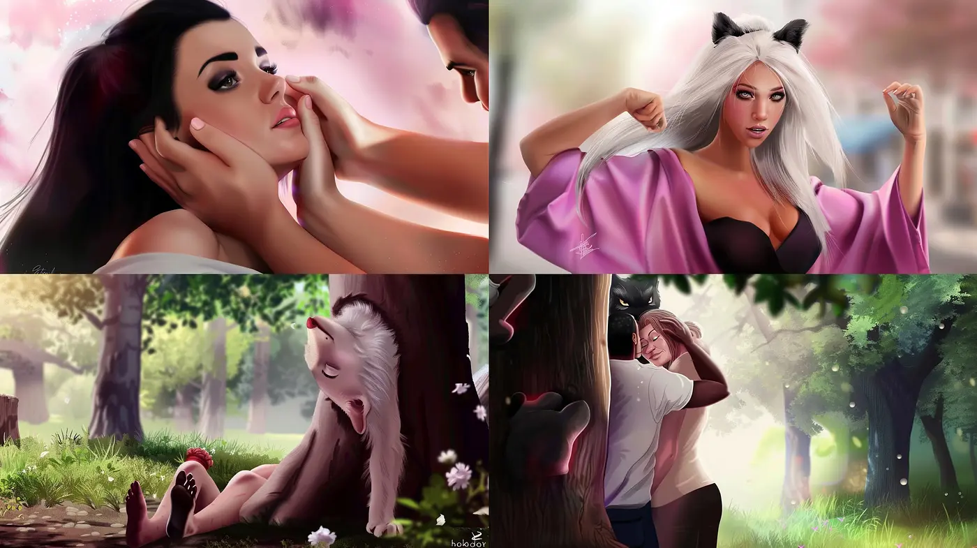Lush Serenity - An Exploration of Soft Hues and Ethereal Moods in Illustrative Art - Midjourney sref style