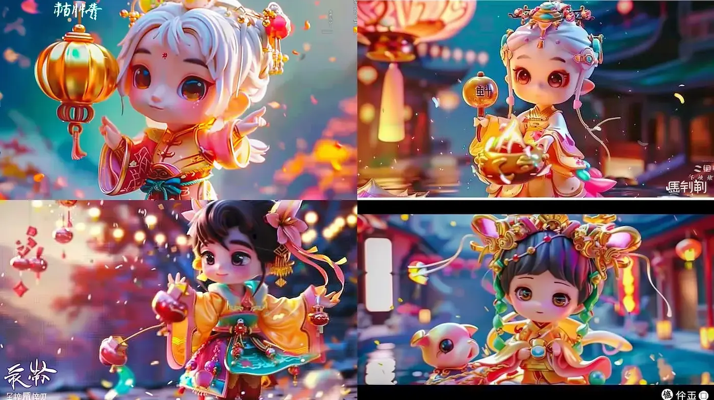 Whimsical, Colorful, and Playful Aesthetic Inspired by Traditional Themes and Modern Animation - Midjourney sref style