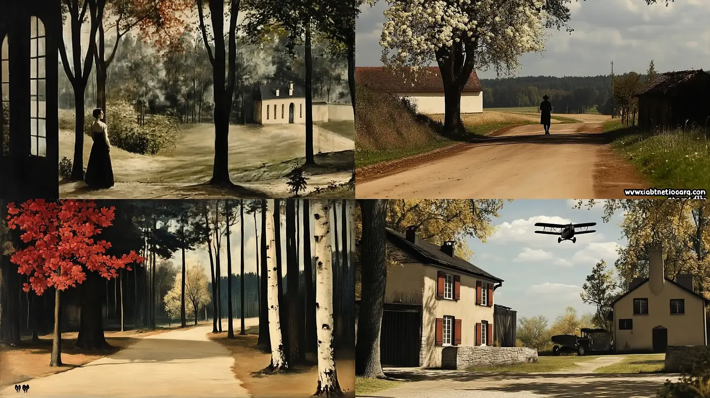 Idyllic Serenity: A Fusion of Classic Realism and Cinematic Pastoral Scenes - Midjourney sref style