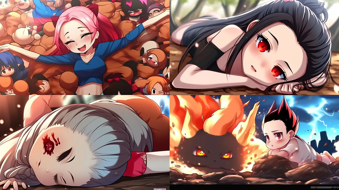 Harmonized Hues in Vivid Anime-Inspired Digital Illustrations - Midjourney sref style