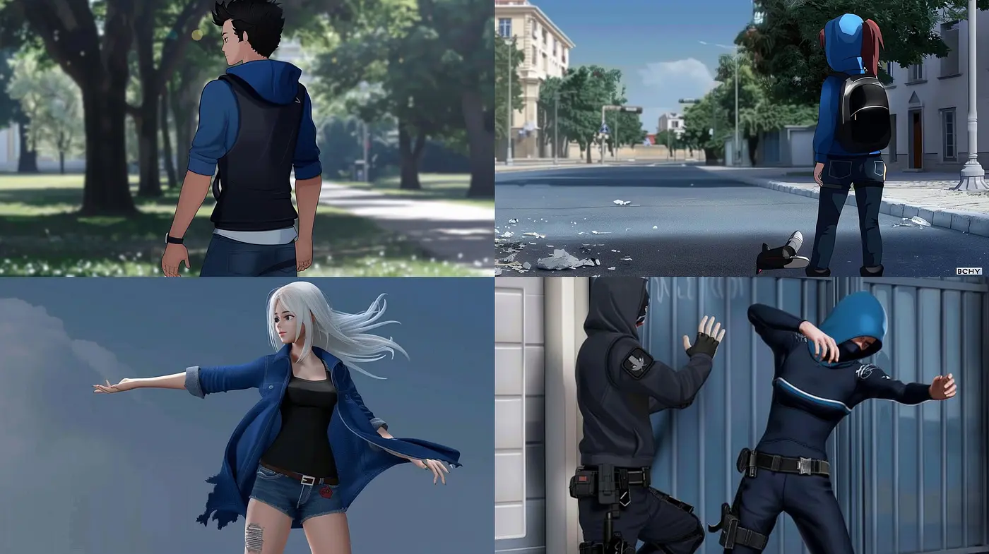 Serene Urban Elegance: A Harmonious Blend of Graphic Novel and Anime Styles in Subdued Tones - Midjourney sref style