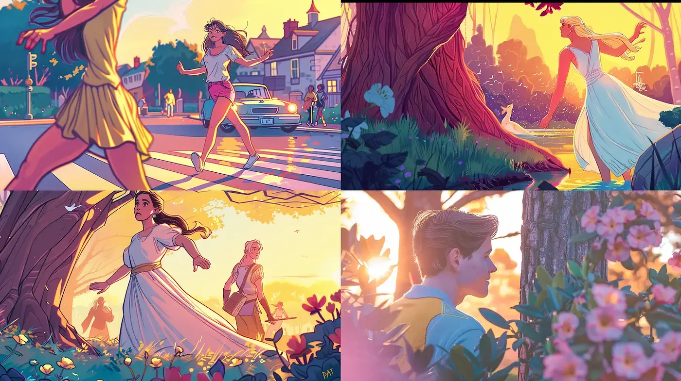Ethereal and Vibrant Illustrations Merging Nature with Emotion - Midjourney sref style