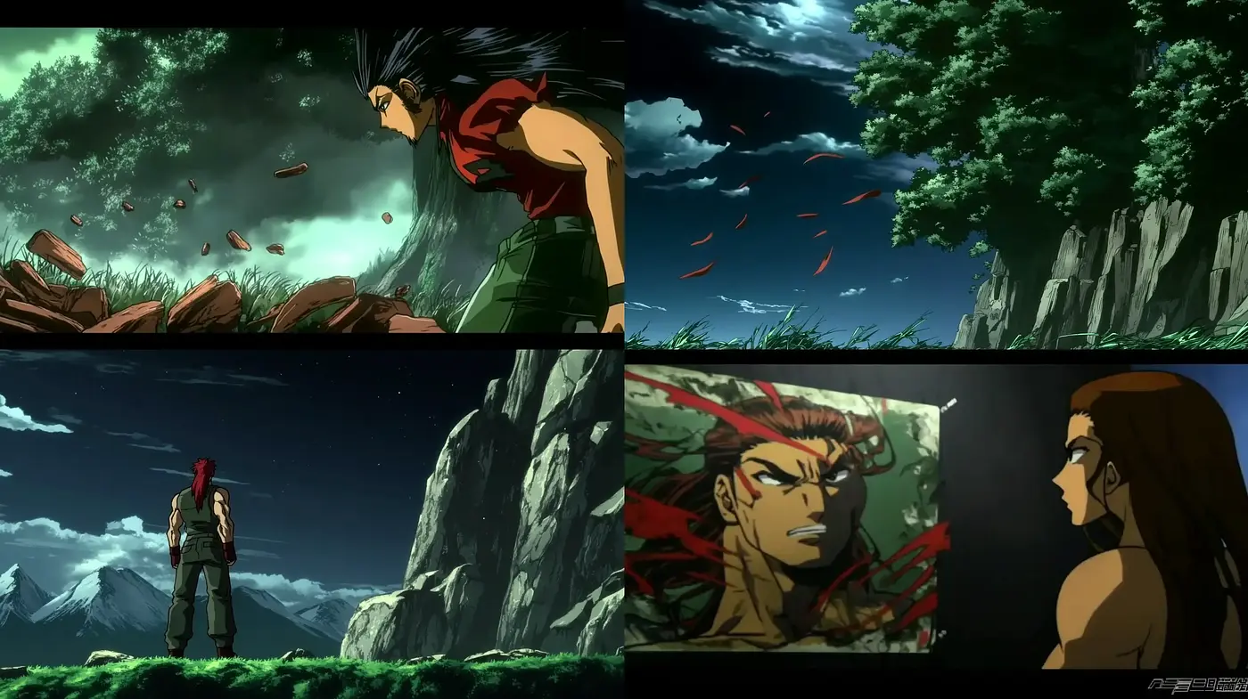 Consistently Evocative Dynamic Anime Visualization - Midjourney sref style