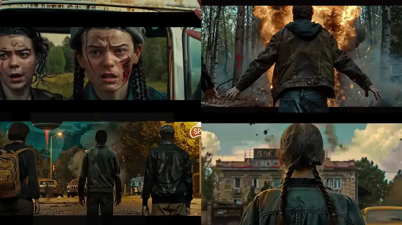 Dramatic Cinematic Style with a Gritty Post-Apocalyptic Vibe - Midjourney sref style