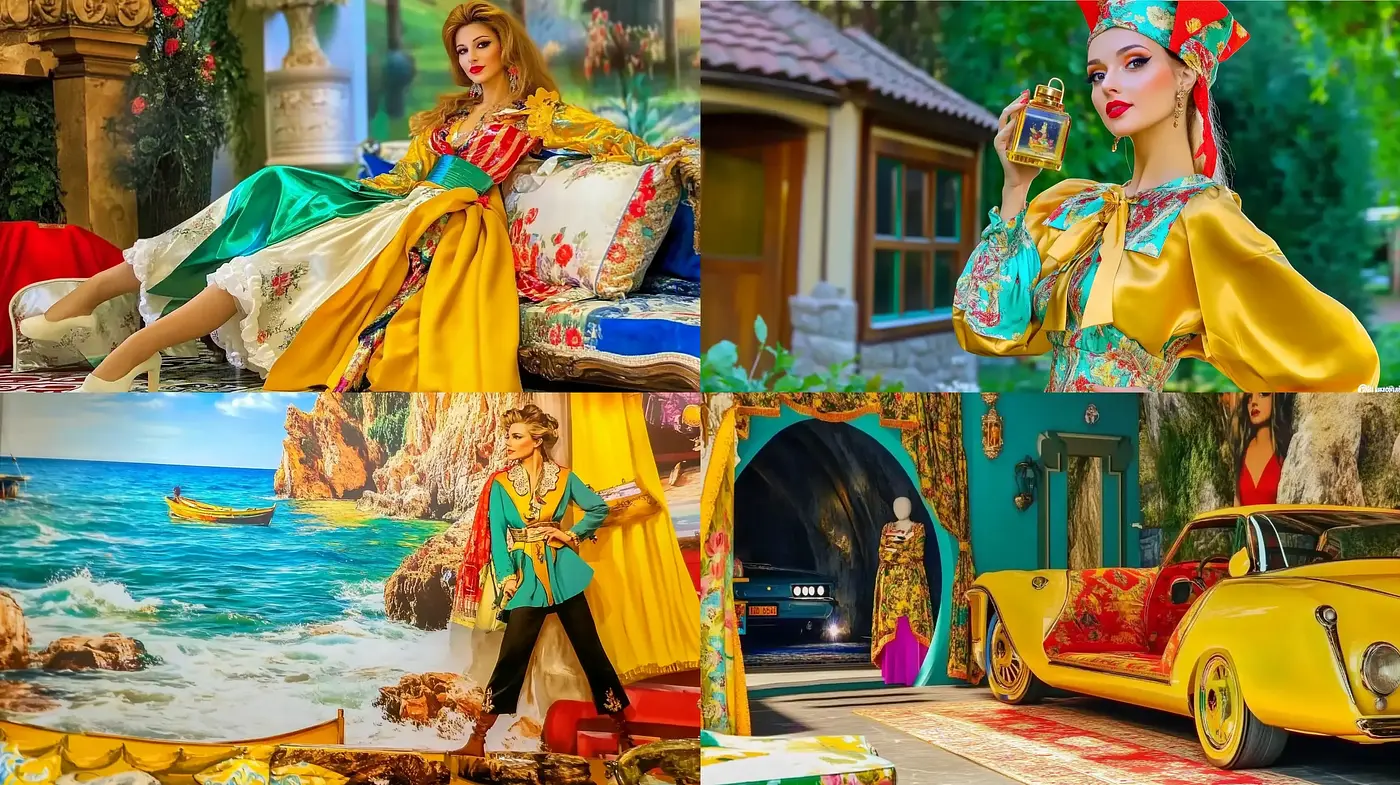Vibrant Eclecticism with a Folkloric Twist - Midjourney sref style