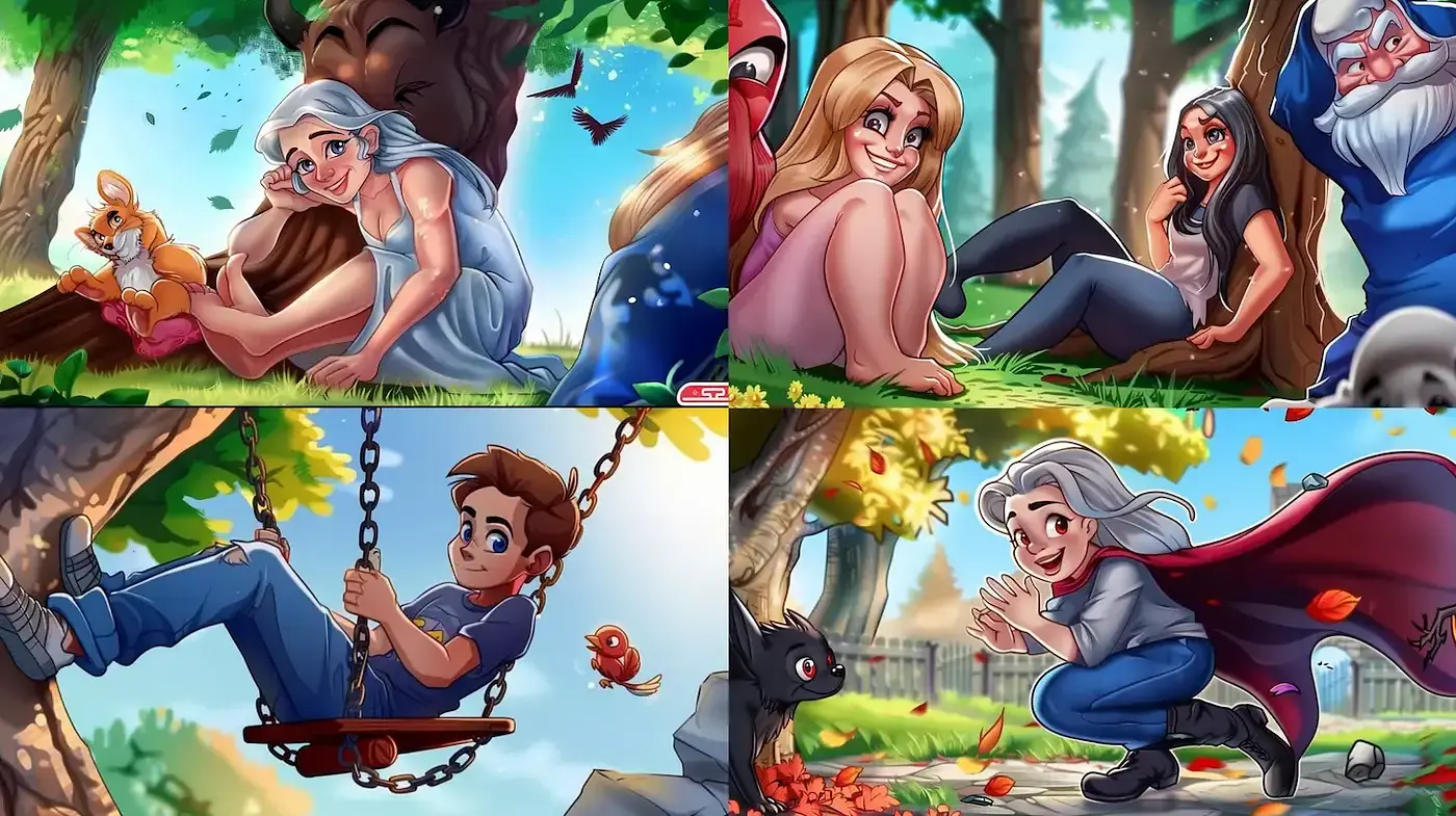 Vibrant and Whimsical Illustrations with a Touch of Nostalgia - Midjourney sref style