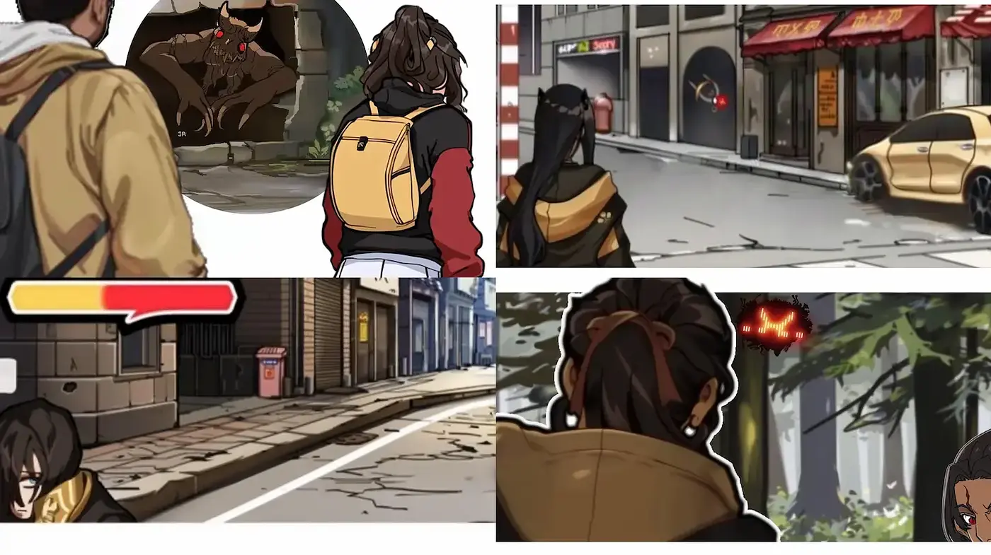 Dynamic visual storytelling with a contemporary urban manga influence - Midjourney sref style