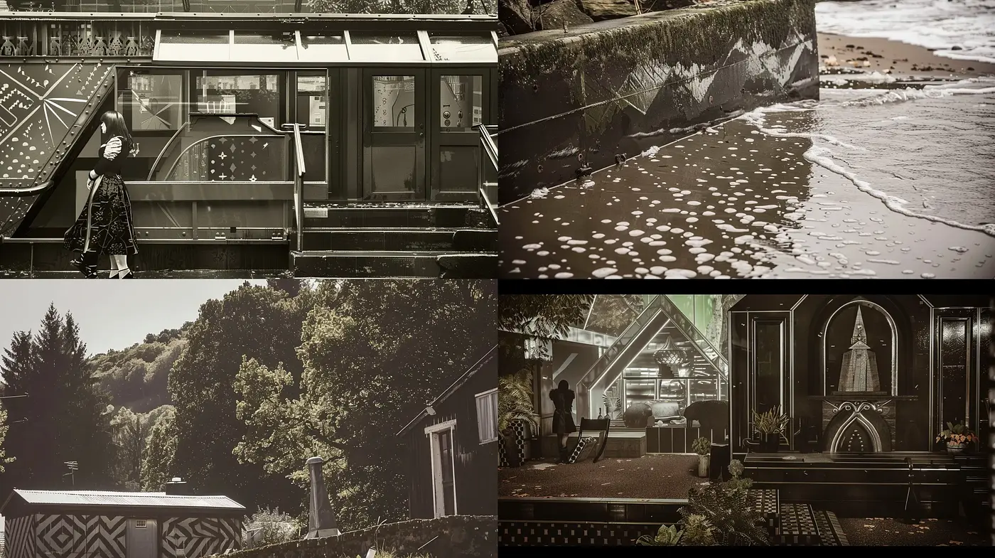 Monochromatic Sepia Echoes with a Vintage Photographic Essence - Midjourney sref style