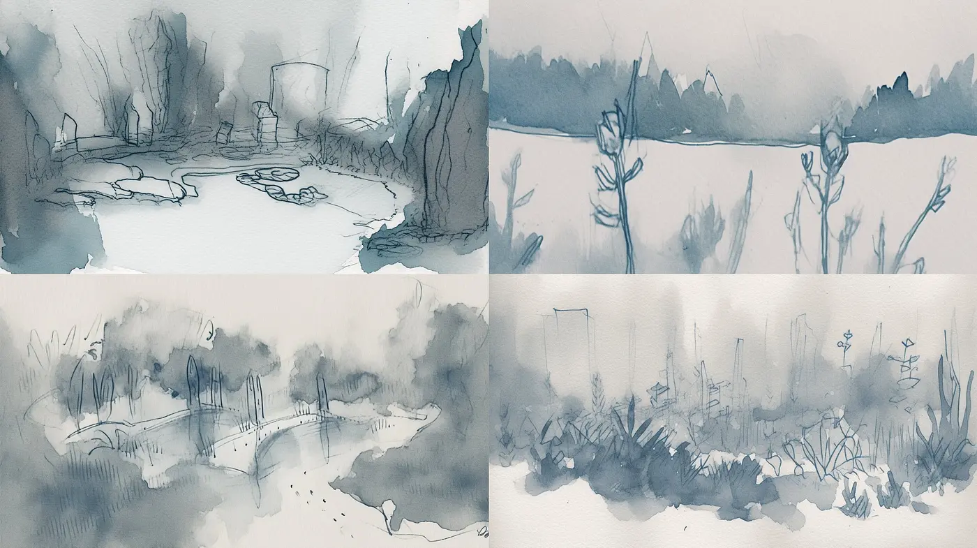 Ethereal Hues and Textured Whispers: A Dance of Tonal Harmony and Stylized Imprints - Midjourney sref style