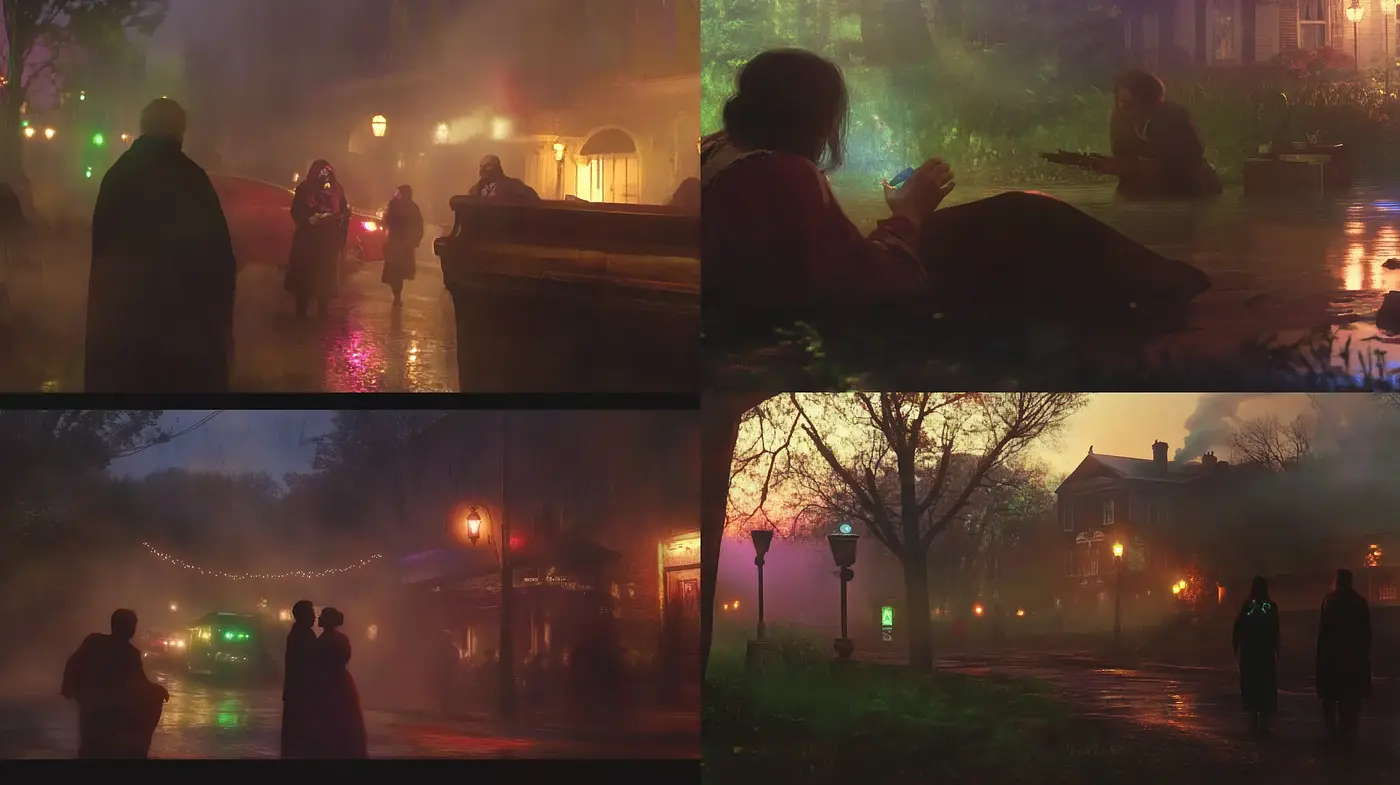 Ethereal Twilight Hues: A Cinematic Journey Through Dreamlike Atmospheres - Midjourney sref style