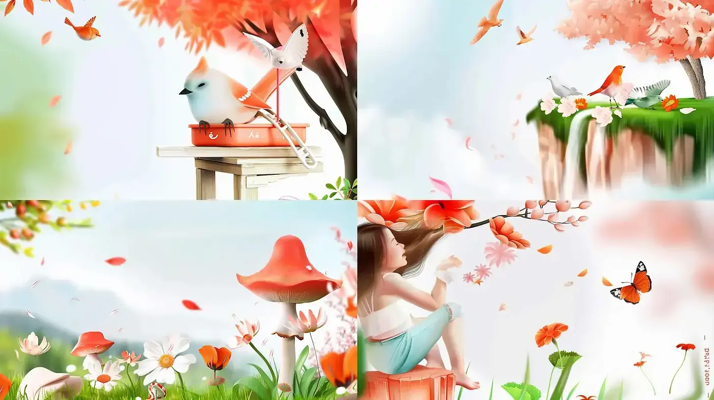 Ethereal and Whimsical Nature Scenes with a Dreamlike Quality - Midjourney sref style
