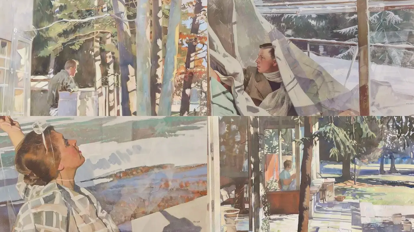Cohesive and Serene Art Style with Natural Interpretations - Midjourney sref style