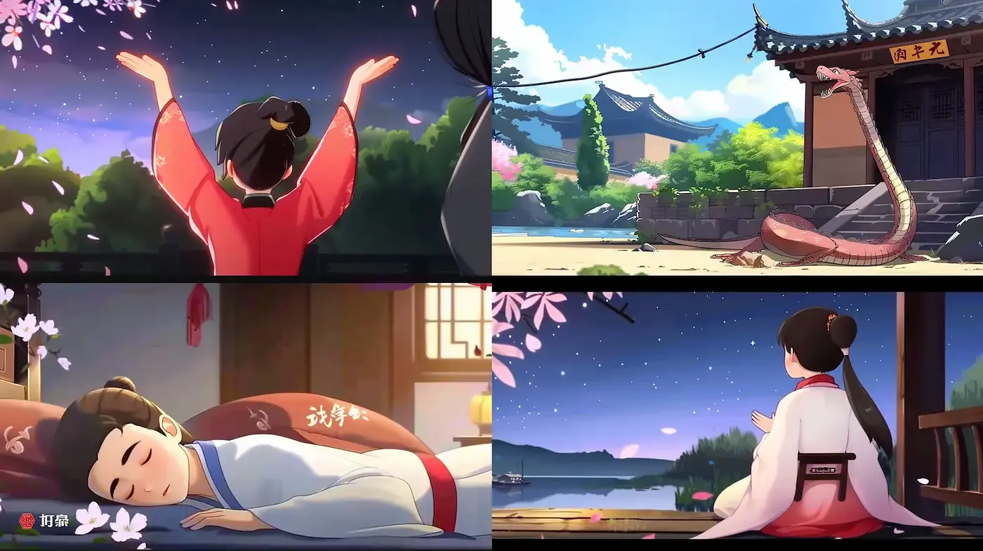 Whimsical and Serene Aesthetic with East Asian Influences - Midjourney sref style