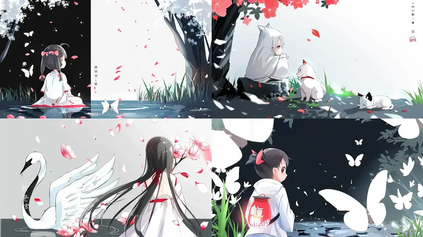 Ethereal Harmony in Pastel Landscapes with Subtle Anime Influence - Midjourney sref style