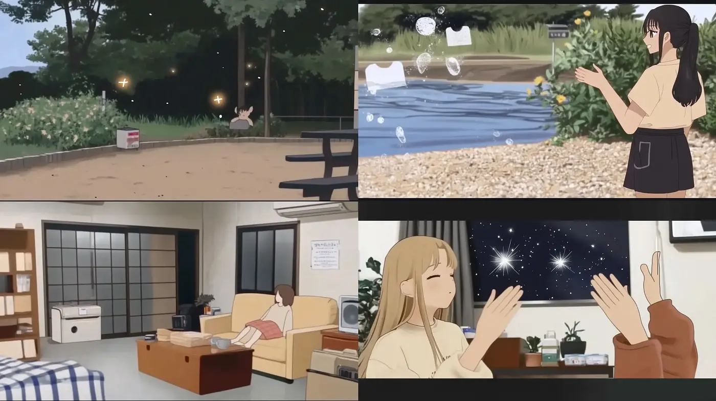 Serene Anime-Inspired Digital Serenity - Midjourney sref style