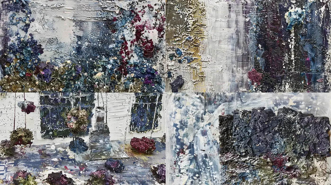 Impasto Brushwork Harmony with Subdued Tonal Elegance - Midjourney sref style