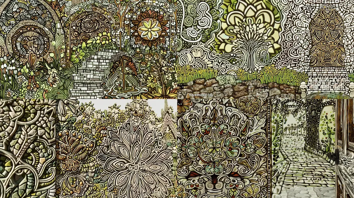 Intricate Nature-Inspired Illustrations with Organic Patterns - Midjourney sref style
