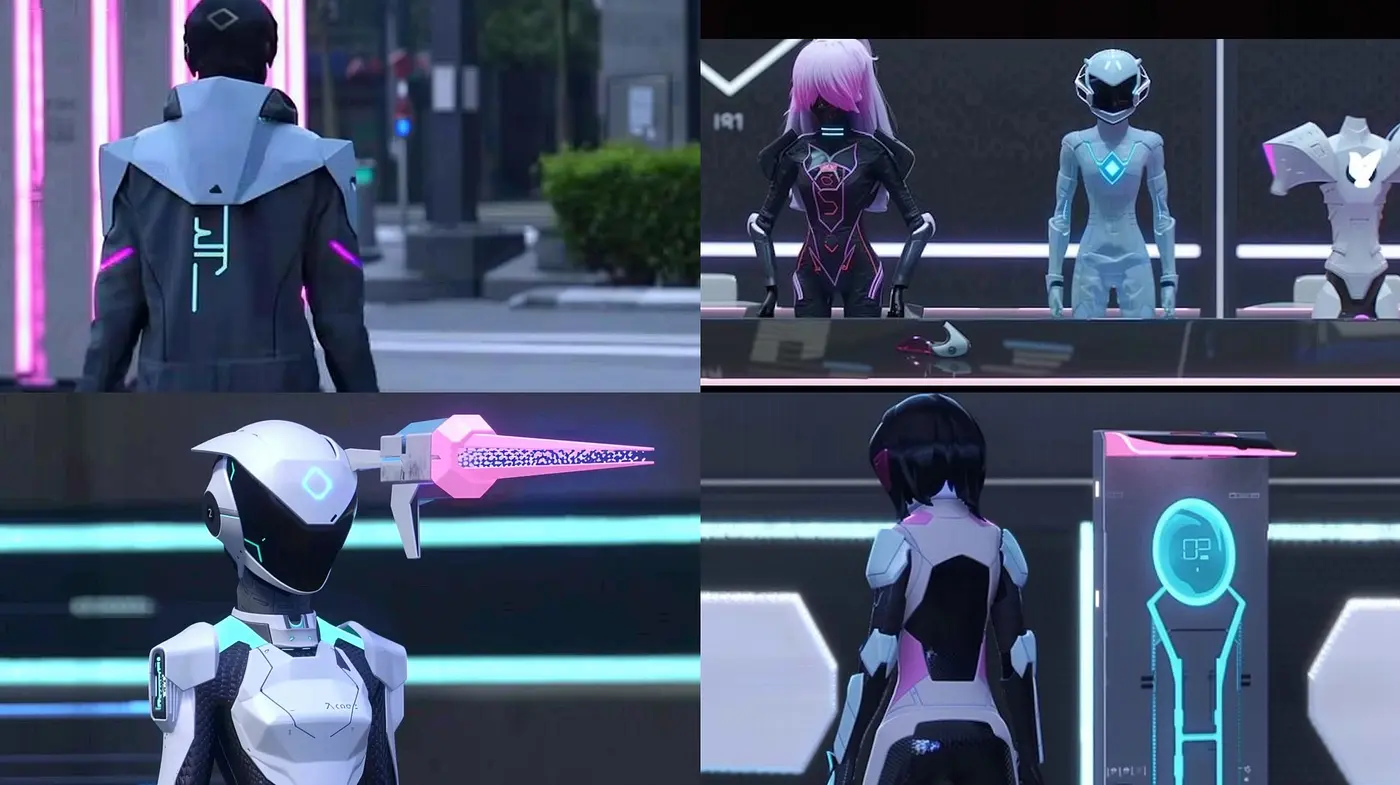 Cybernetic Elegance: A Synthesis of Neon-Futurism and Sleek Design Aesthetics - Midjourney sref style