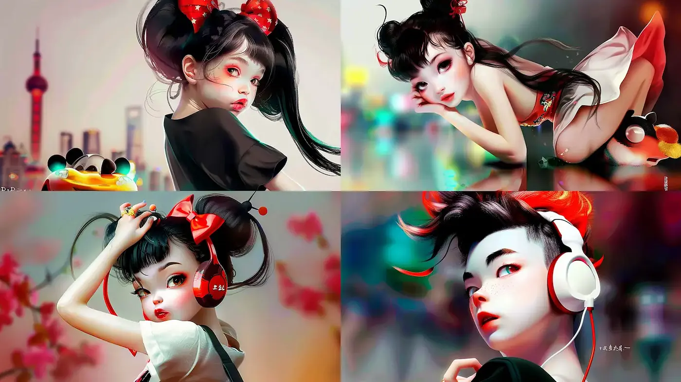 Vibrant Youthful Aesthetic with a Blend of Modern Elements - Midjourney sref style