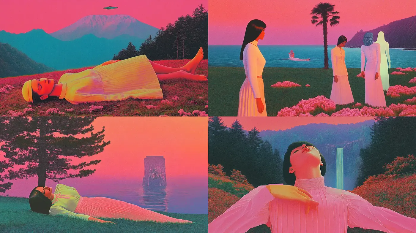 Surreal Dreamscape Harmony - Midjourney sref style