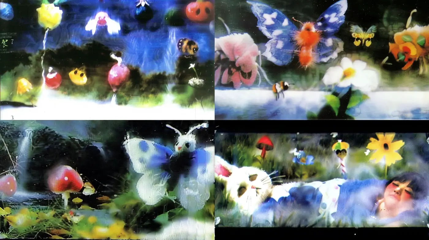 Dreamlike Impressionist Garden with Surreal Overtones - Midjourney sref style