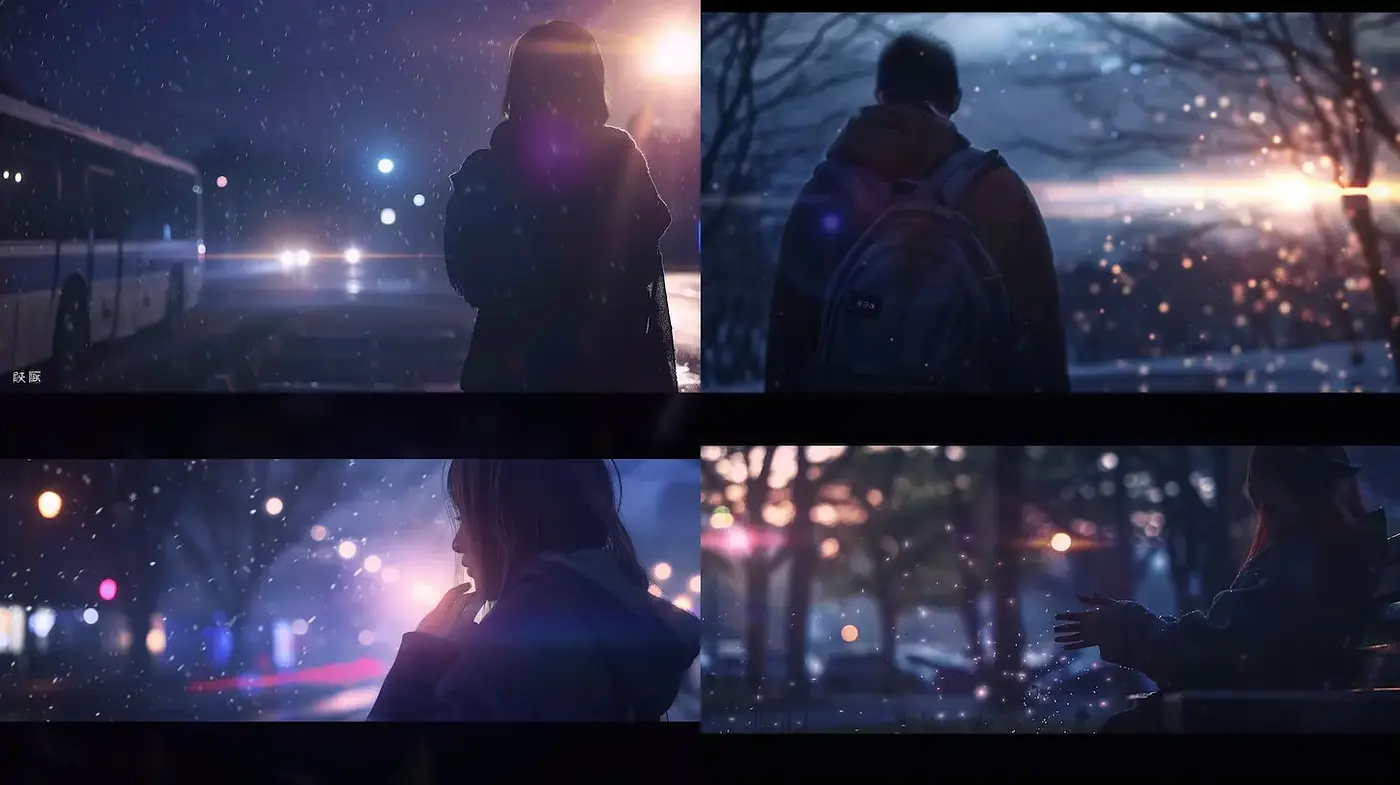 Ethereal Urban Nightscapes with Cinematic Qualities - Midjourney sref style