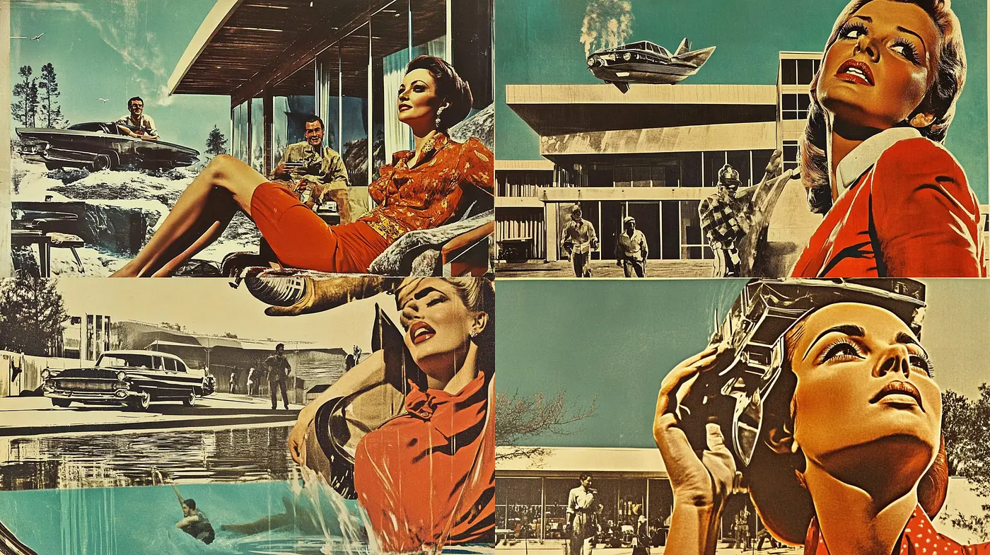 Mid-Century Modern Aesthetic with a Nostalgic Vibe and Clean Lines - Midjourney sref style