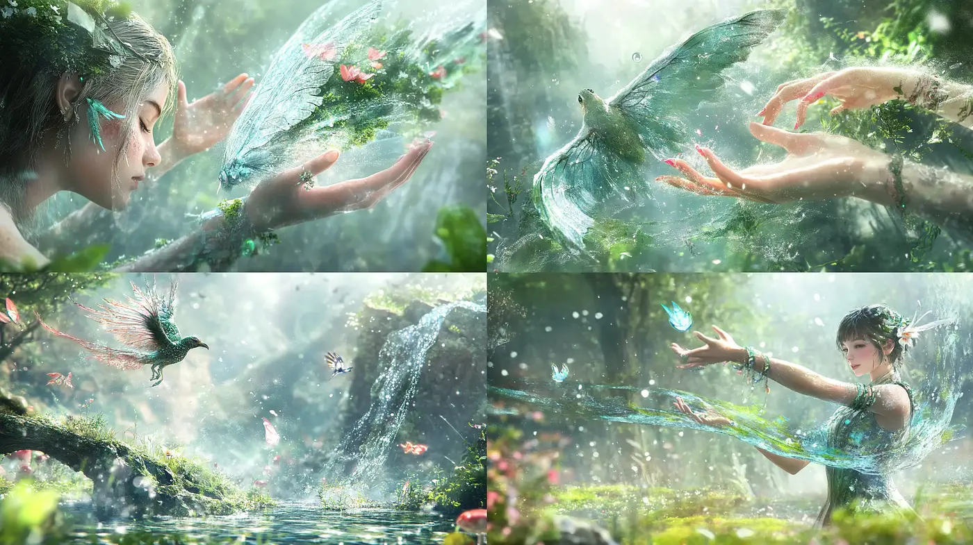 Enchanted Forest Whispers: A Consistent Dreamlike Fantasy - Midjourney sref style