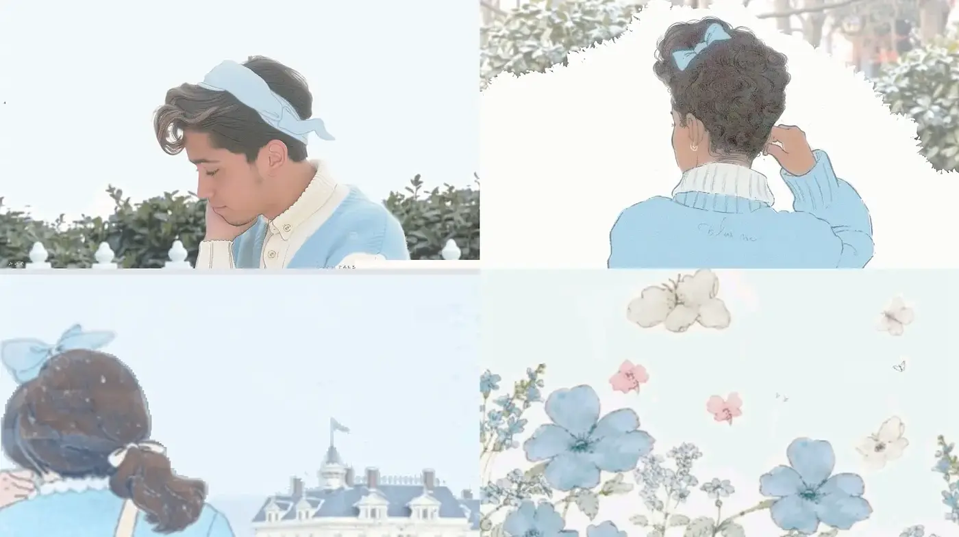 Soft Pastel Aesthetic with Floral Elements and a Dreamy Quality - Midjourney sref style