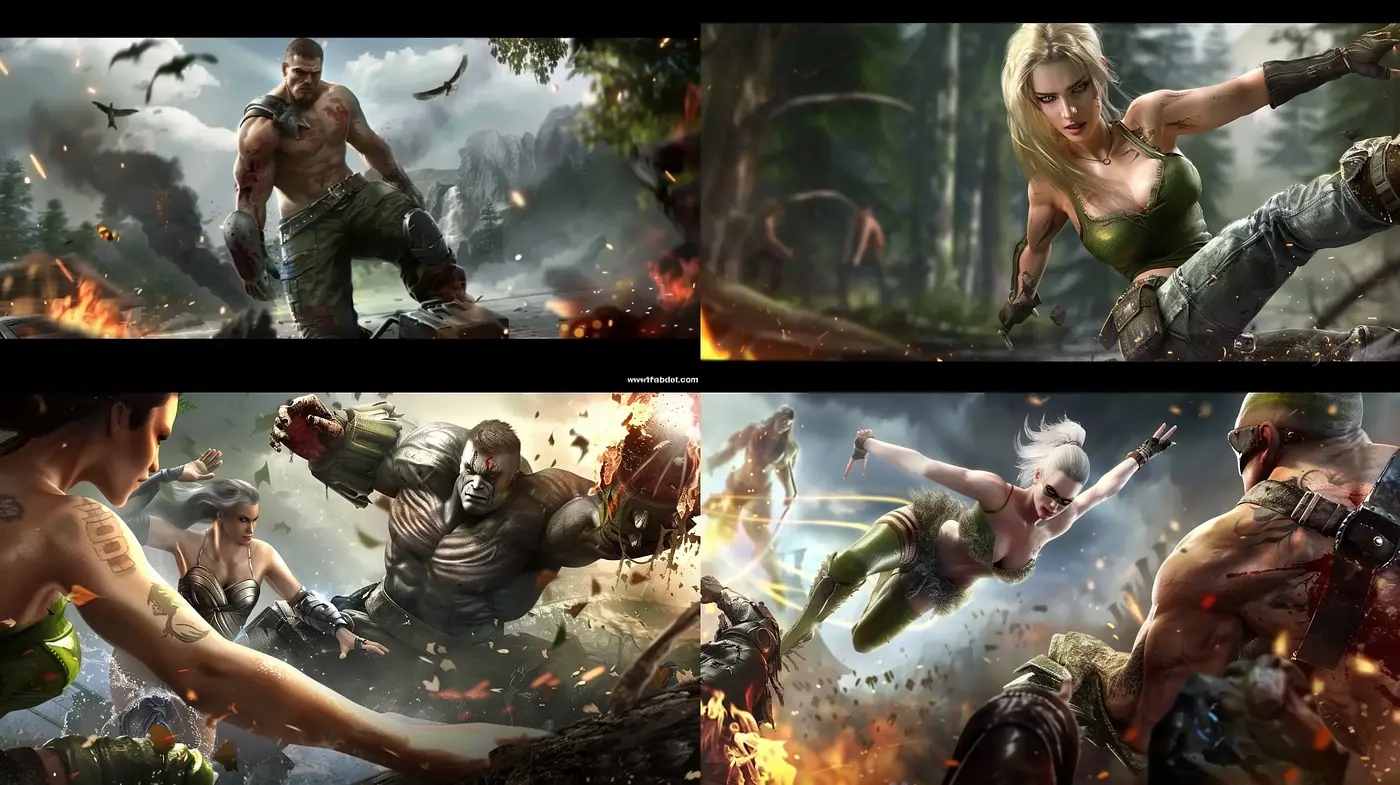 Epic Cinematic Tableau with Dynamic Action - Midjourney sref style