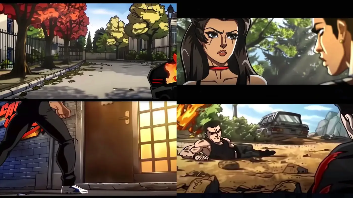 Dynamic Graphic Novel Artistry with Vivid Storytelling Palette - Midjourney sref style