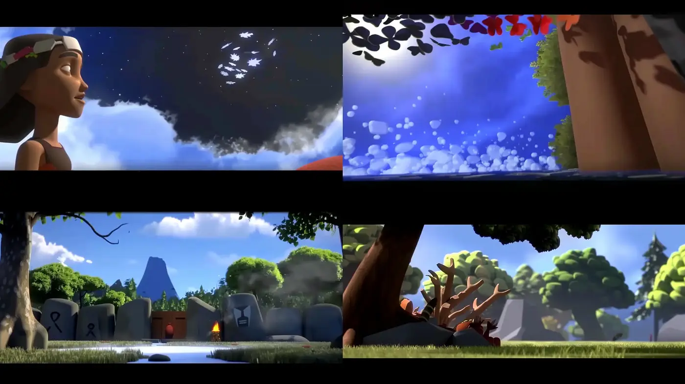 Lush and Vivid Dreamscape of Animated Serenity - Midjourney sref style