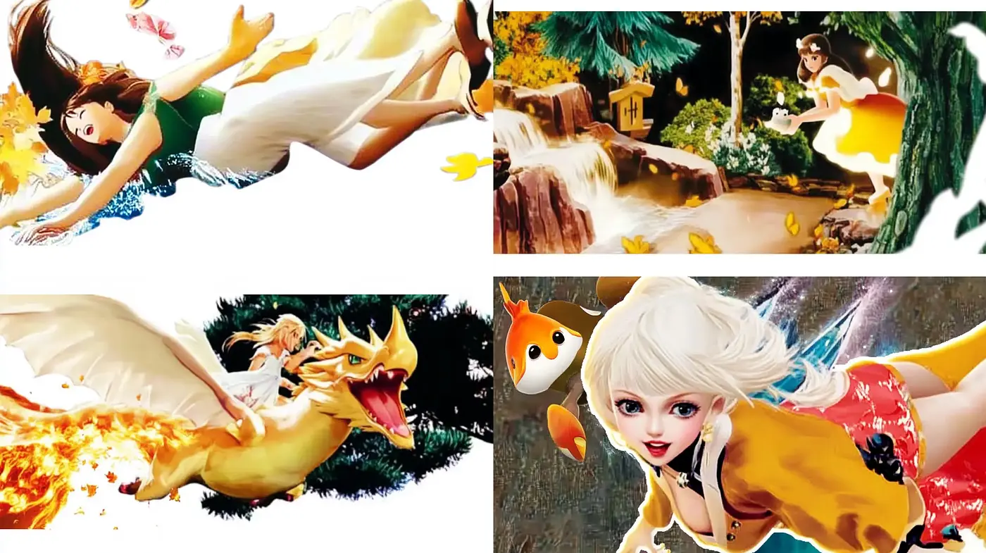 Ethereal Dreamscape with Vivid Contrasts and Surreal Fantasy - Midjourney sref style