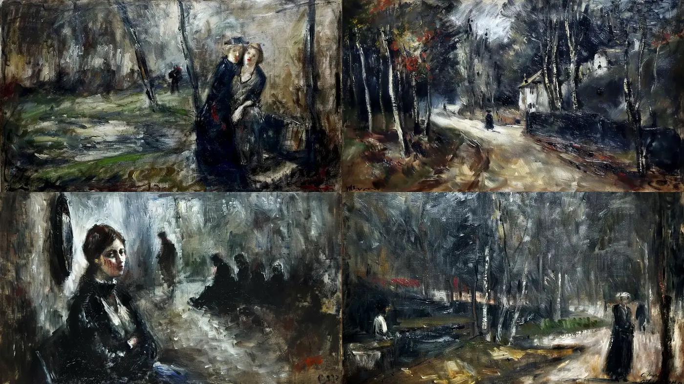 Eloquent Brushwork of Emotional Impressionism - Midjourney sref style